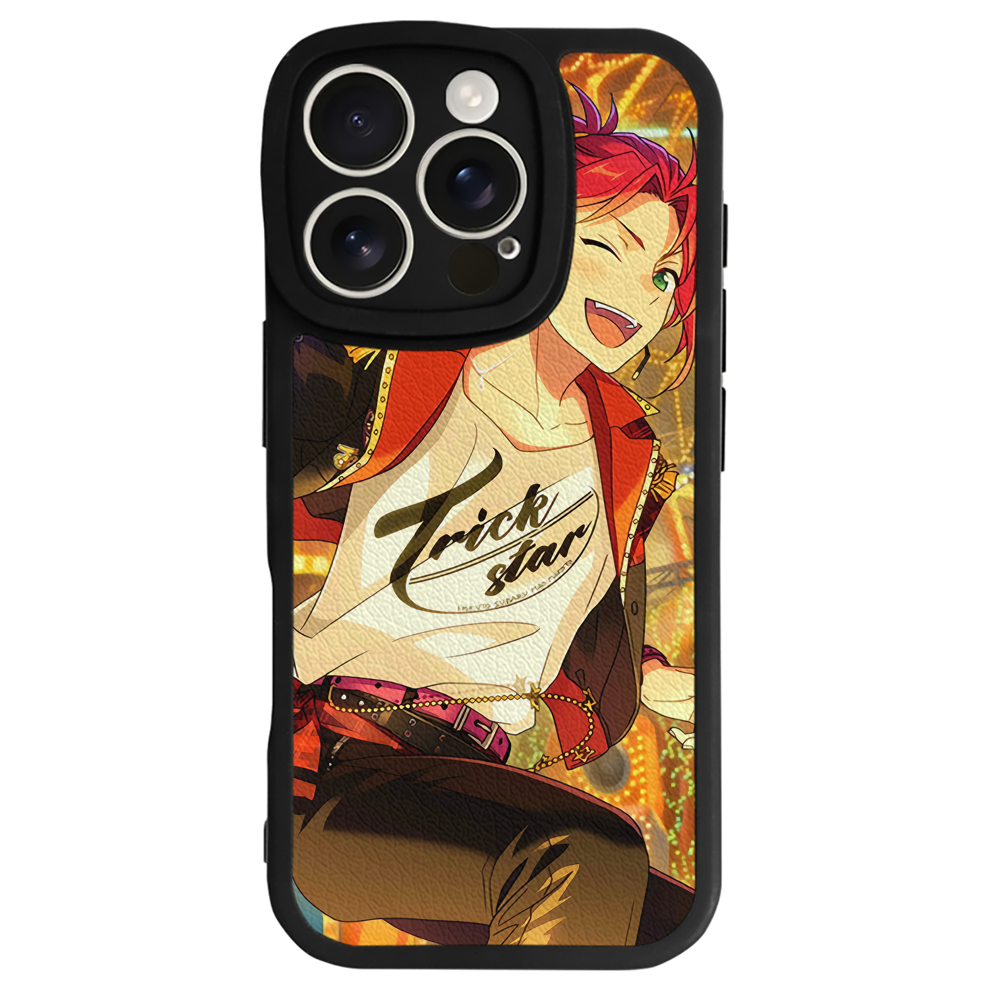 （画像用） あんさんぶるスターズ! Ensemble Stars 【iPhone 16シリーズ対応】シリコンスマホケース（レザー調） 材質：シリコン